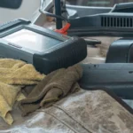 Ce que le prix d'un filtre habitacle charbon actif révèle vraiment Mécanicien tenant un filtre habitacle charbon actif devant un moteur de voiture
