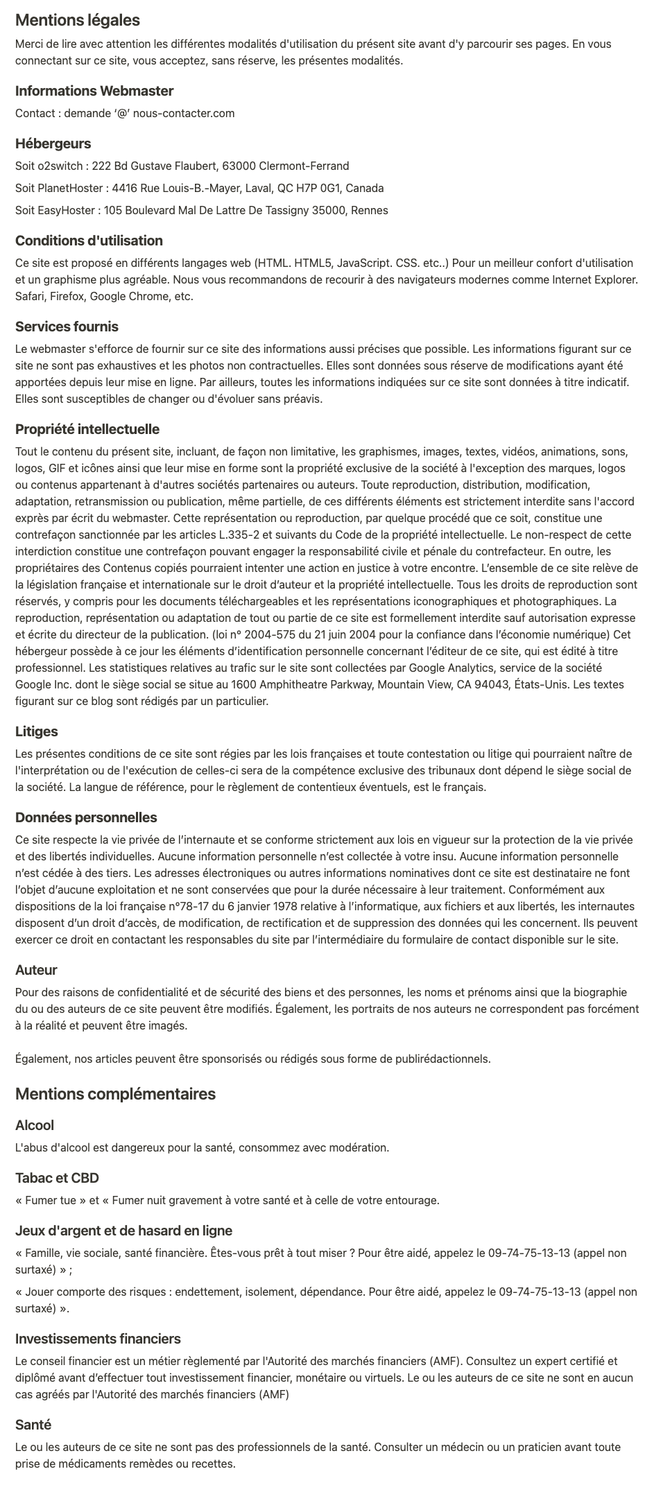 mentions legales myblogauto