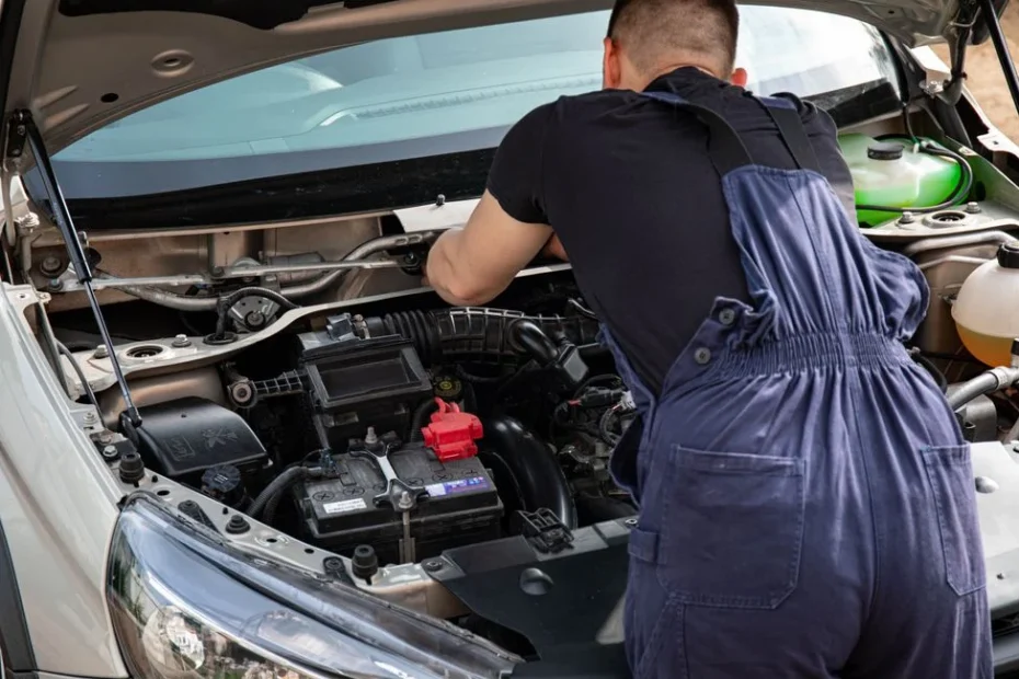 Main serrant un bouchon de vase d’expansion sur moteur chaud